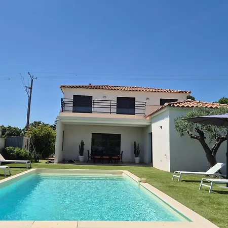 Les Aumares - Avec Piscine Privee Au Coeur Des Vignes Du Chateau St Maur * 코골렝