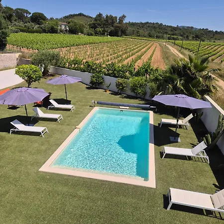 Les Aumares - Avec Piscine Privee Au Coeur Des Vignes Du Chateau St Maur Βίλα